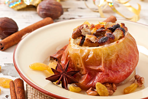 Turkish Baked Apples with Walnuts