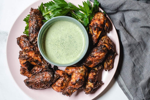 Tandoori Chicken with Yoghurt Coriander Sauce